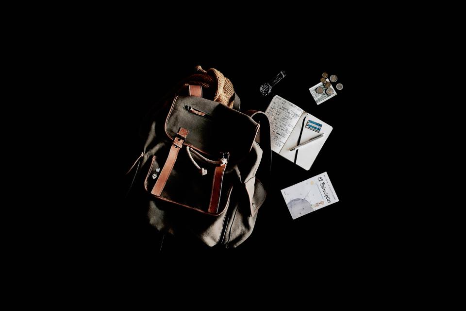 Sac à dos toile et cuir