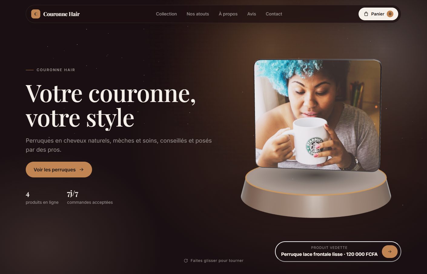 Aperçu du modèle Couronne
